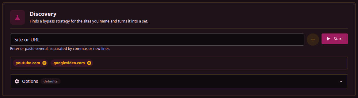 Sites added to Discovery